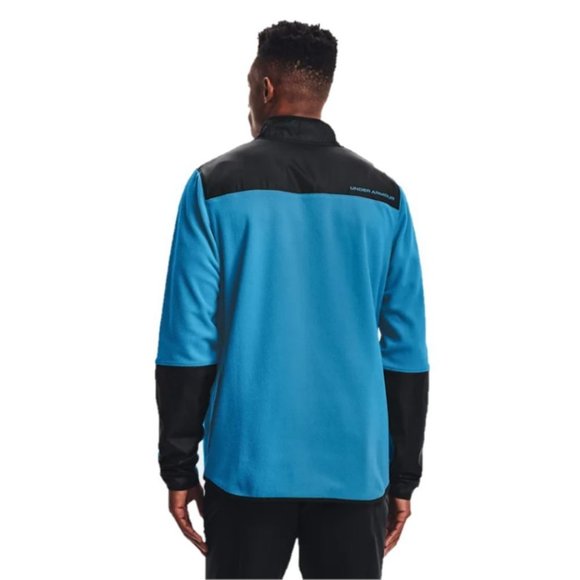 Under Armour Coldgear Infrared Fleece I/2 Zip Pullover Jacket Men's Size S Blue - Picture 4 of 14